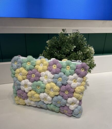 Crochet flower crossbody bag YEG037 photo review
