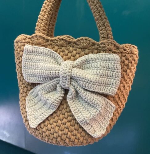 Unique design crochet bow bag -YEG060 photo review