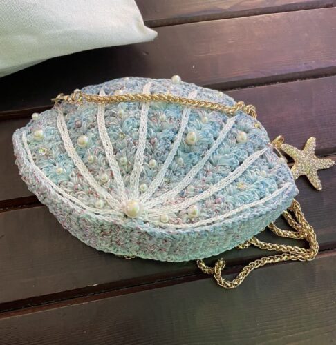 Handmade crocheted shell bag-YEG065 photo review