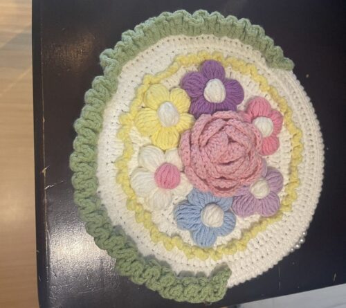 Crochet flower crossbady bag- YEG030 photo review